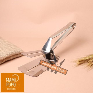 [Freeship Nha Trang] Dụng cụ kẹp và lật thịt, cá chiên đa năng loại lớn inox 304 cao cấp siêu bền KTC01 – BamBam Store