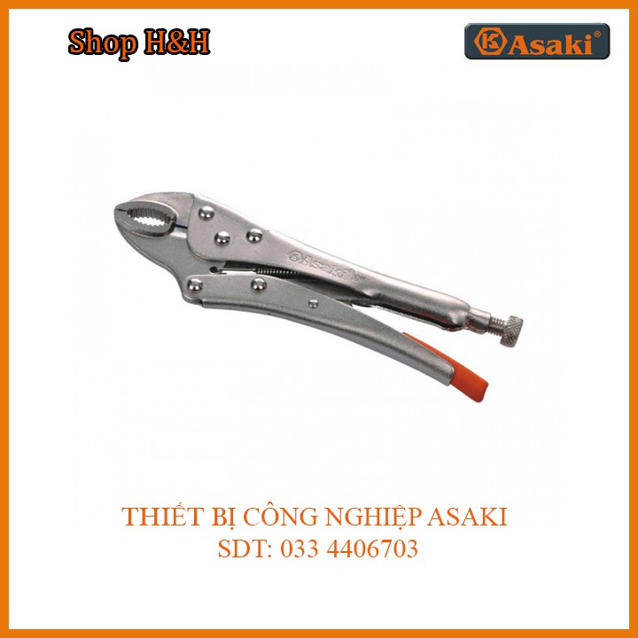 Kềm bấm mỏ oval Asaki AK-8255 10"