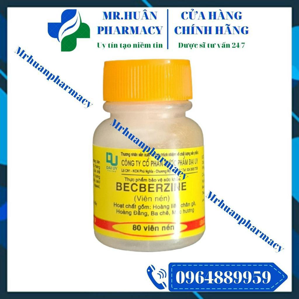 Combo 10 lọ Viên hương liên Becberzine  - Hỗ trợ giảm chứng rối loạn tiêu hóa, đầy hơi, tiêu chảy