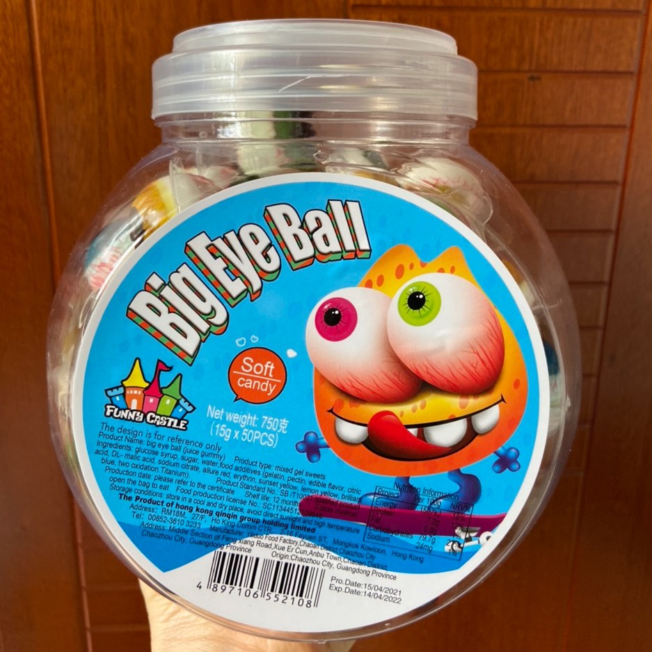 Kẹo con mắt Halloween Big Eye Ball Funny Castle HongKong | BigBuy360 - bigbuy360.vn