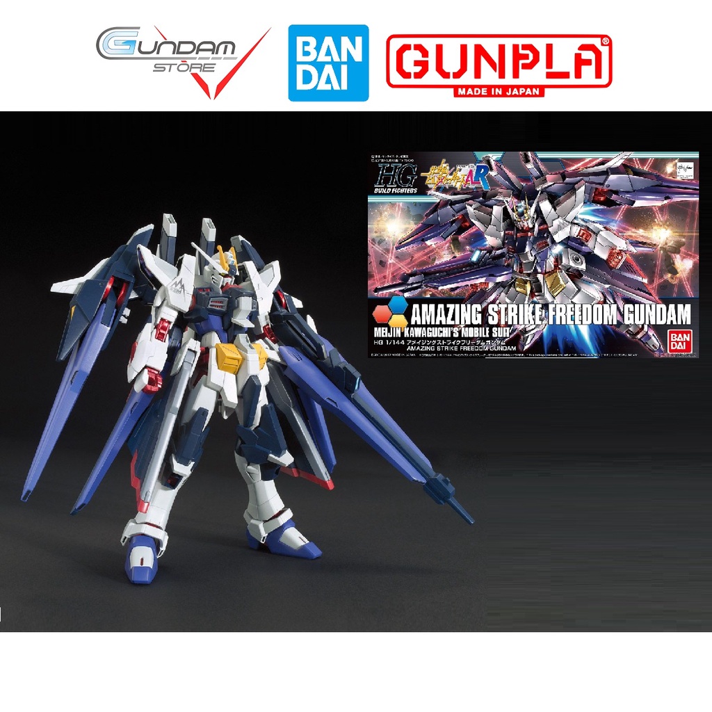 Mô Hình Gundam HG AMAZING STRIKE FREEDOM HGBF Bandai 1/144 Build Fighters Đồ Chơi Lắp Ráp Anime Nhật