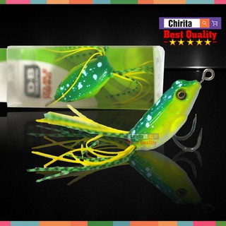 Mồi Giả Câu Cá Lóc, Cá Mú, Cá Trê, Cá Quả - Nhái Giả Câu Cá DOUBLE FISHING + Lưỡi Câu Cá Cực Bén ( rẻ vô địch )