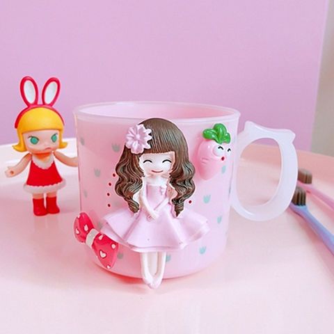 Cốc Đánh Răng Hình Nàng Tiên Cá Đáng Yêu Sáng Tạo Cho Bé coup