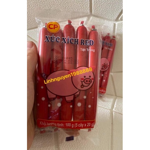 Xúc Xích Ăn Liền Red CP Tiệt Trùng Gói 100g