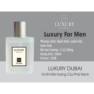 ❌❌❌[chính hãng] Tinh dầu nước hoa dubai Luxury For men dành cho nam