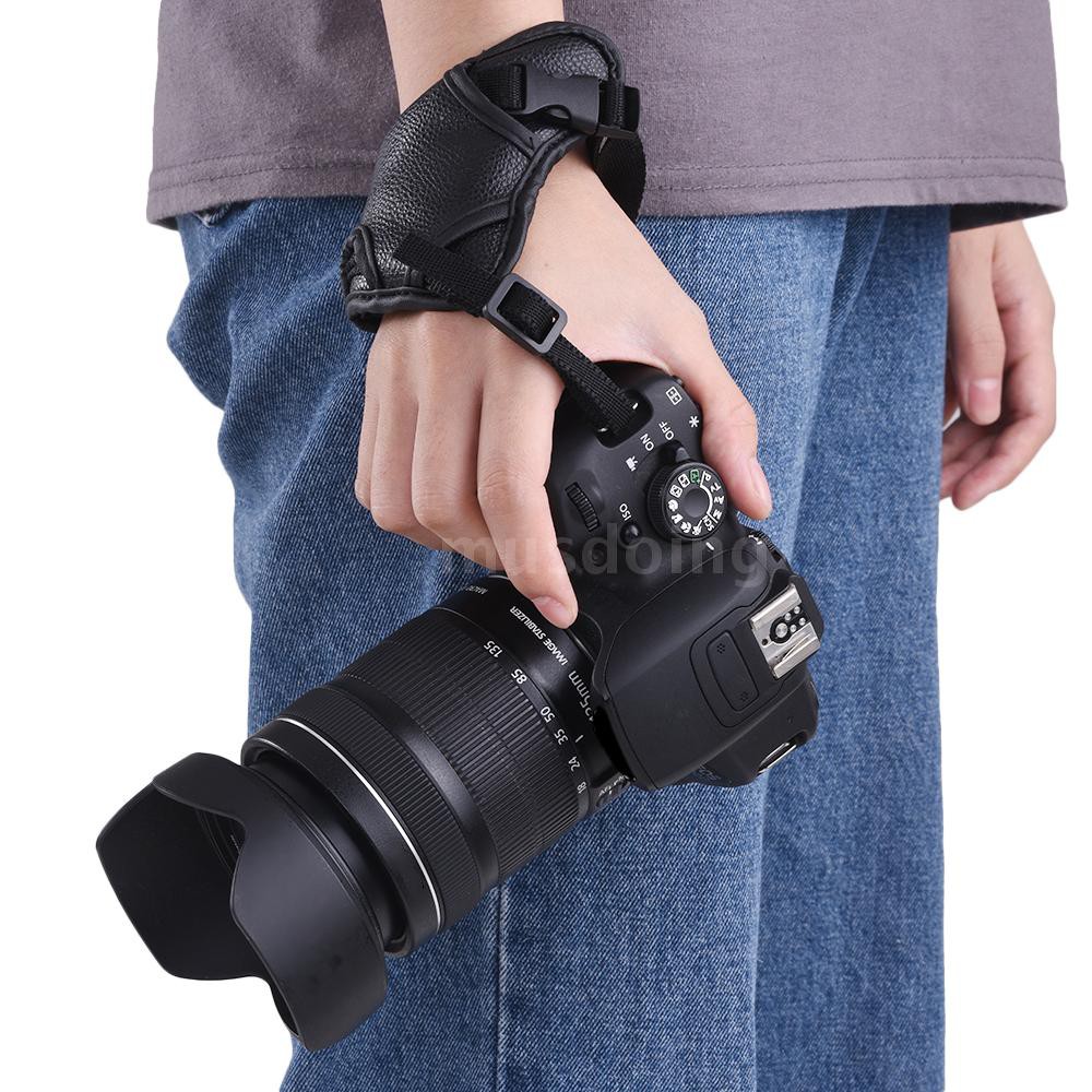 Dây đeo máy ảnh bằng da chất lượng cho Canon / Nikon / Sony / Olympus Pentax / Fujifilm / DSLR