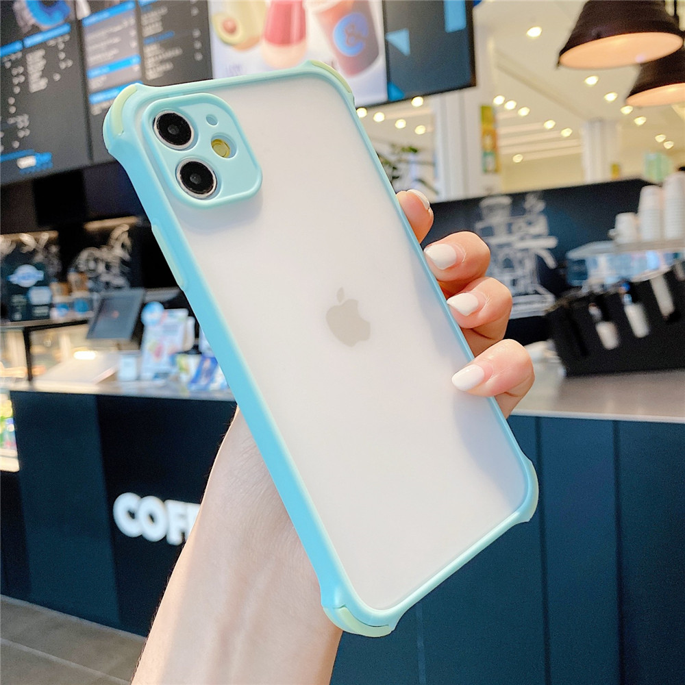 NEW Matte case iphone 11 pro max/X/XS MAX XR 6+6S 7 8 Plus Vỏ chống sốc bảo vệ ống kính máy ảnh đầy đủ