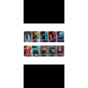 THẺ NHÂN PHẨM JJK- CLEAR / METAL CARD Jujutsu Kaisen vol1/ Pack nhân phẩm Jujutsu Kaisen