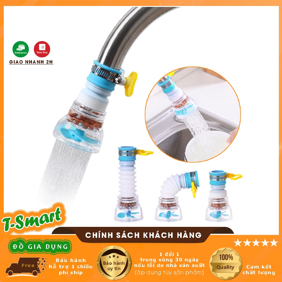 Đầu Vòi Nối Rửa Bát Xoay 360 Độ Tăng Áp Lực Nước Tiện Lợi - Cho Bồn Rửa Chén, Bồn Rửa Tay
