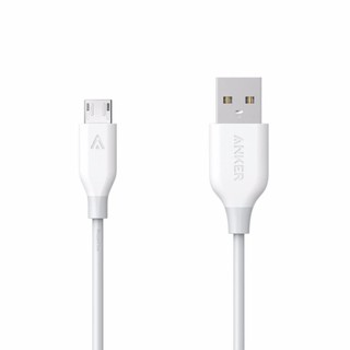 [Freeship toàn quốc từ 50k] Cáp sạc siêu bền ANKER Powerline Micro-USB 0.3m cho Android (Trắng)