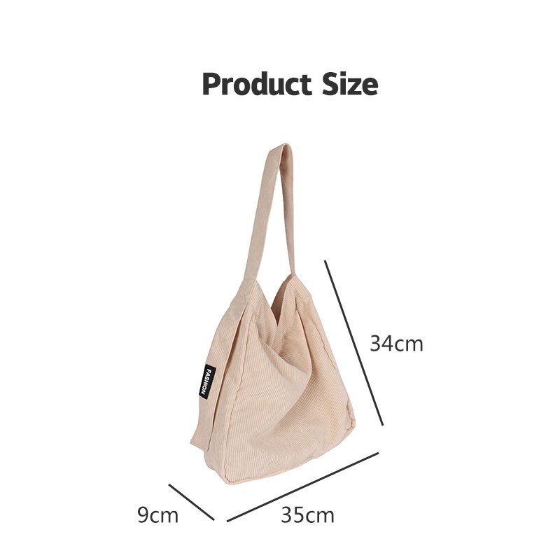 Túi xách YADOU vải canvas sức chứa lớn phong cách Harajuku thời trang cho nữ