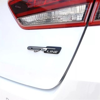Chữ kim loại GT Line dán xe ô tô