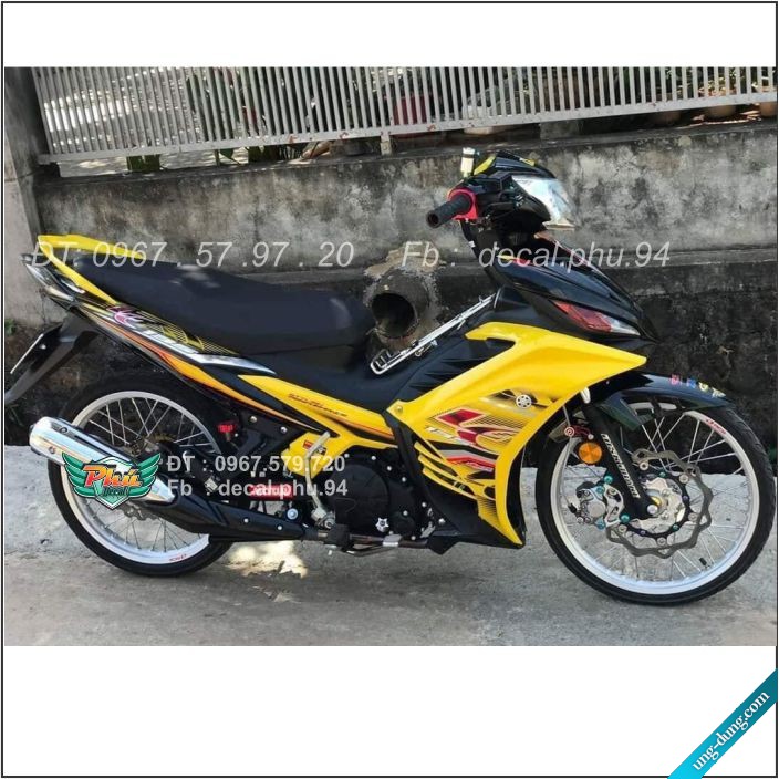 Tem Rời Exciter 135 Lc vàng đen (F)