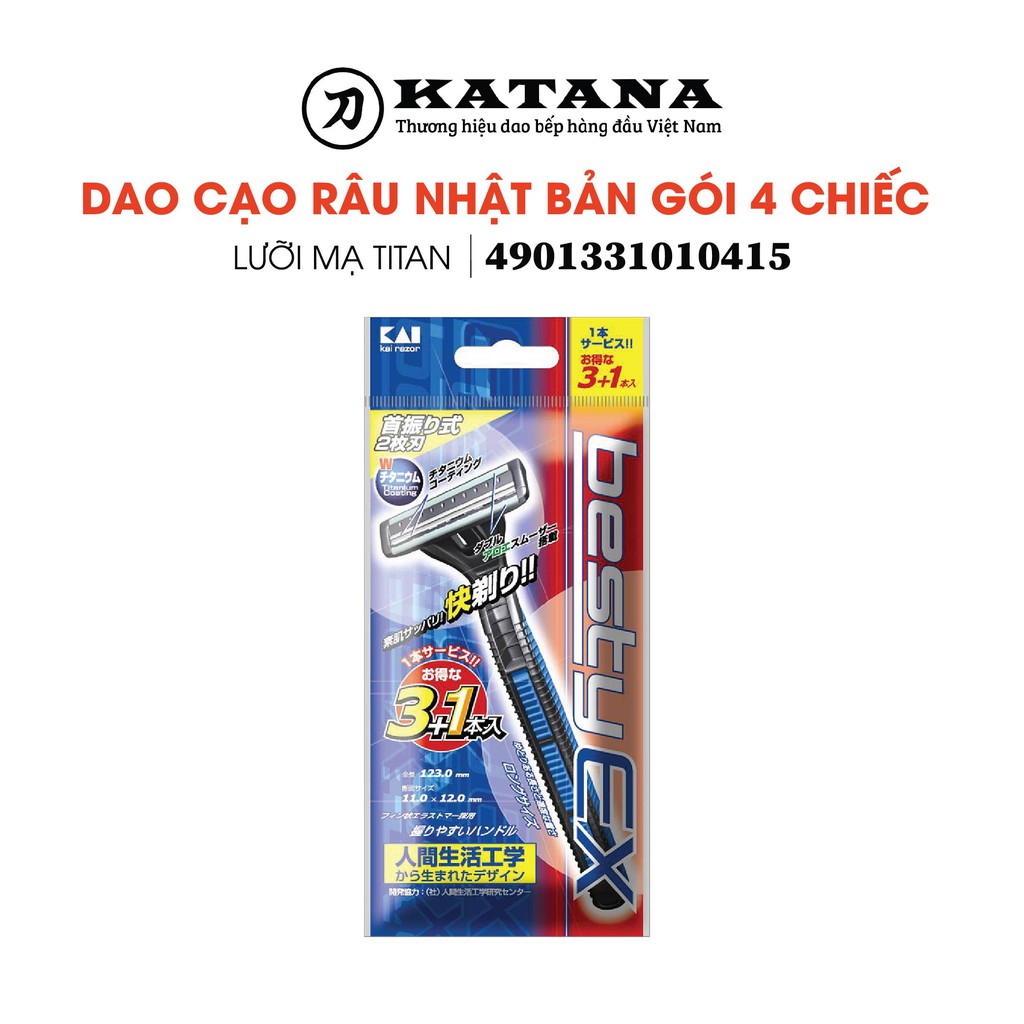 [CHÍNH HÃNG] Dao cạo râu Nhật Besty Ex 2 Blade/3+1 - BH 6 tháng 1 ĐỔI 1