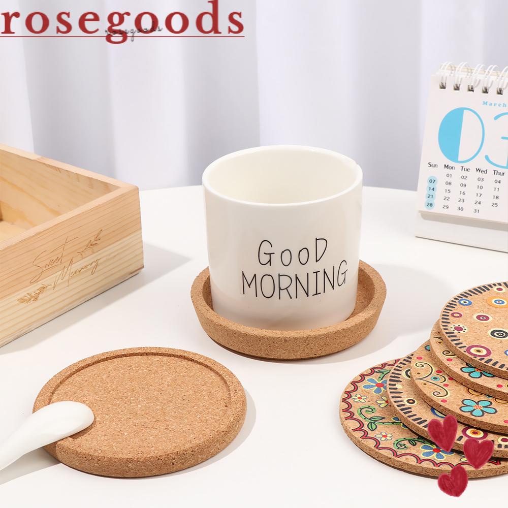 ☆Hoa Hồng☆ Giá Đỡ Cốc Uống Nước Cách Nhiệt Chống Trượt Tiện Dụng Và Bền