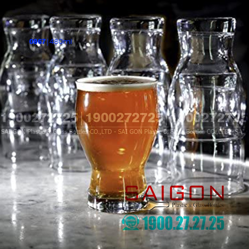 Ly Thủy Tinh Pasabahce Renaissance Stackable Beer Glass 480ml | Nhập Khẩu Thổ Nhĩ Kỳ