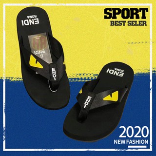 Dép kẹp nam 🔥GIÁ SỐC🔥 Dép kẹp nam quai đen FD mắt cáo thời trang 2020