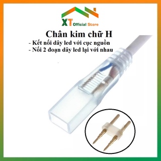 Chân kim chữ H nối dây led hắt trần 1 hàng 6mm, 2 hàng 10mm