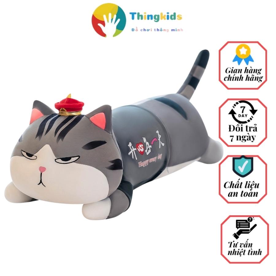 Gấu Bông Mèo Hoàng Thượng Nằm - THINGKIDS