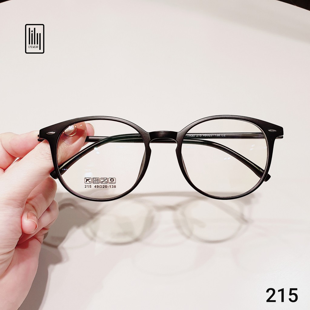 Gọng kính cận Lilyeyewear thiết kế mắt tròn, phụ kiện nam nữ nhiều màu sắc - 215 | BigBuy360 - bigbuy360.vn