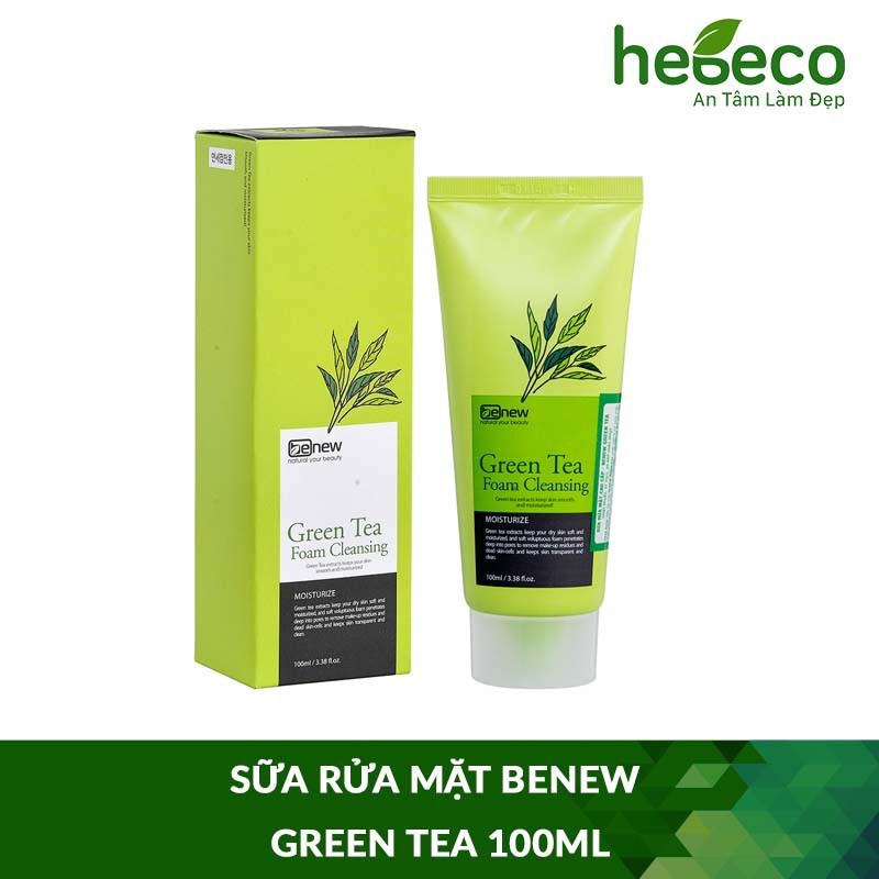 Sữa Rửa Mặt Trắng Da Benew Hàn Quốc Chiết Xuất Hoàn Toàn Từ Thiên Nhiên 100ml Sữa Rửa Mặt Chính Hãng