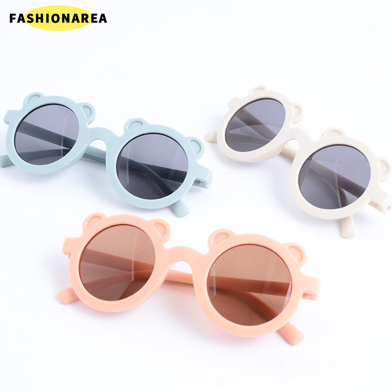 Kính mát gọng tròn phong cách Hàn Quốc dễ thương cho bé