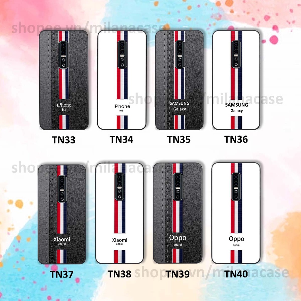 Ốp Vivo V17 Pro in giả da phong cách thể thao, cá tính, thời trang