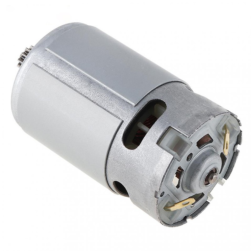 Motor 550 thay thế cho máy khoan pin , moto máy cưa xích, kèm sẵn bánh răng