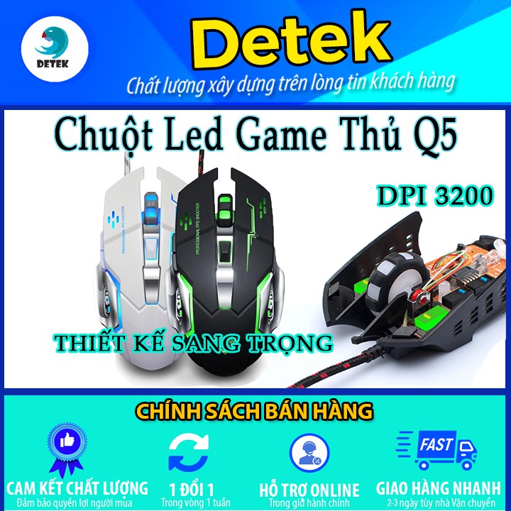 (có video) Chuột Game G502 Q5 Q3 màu led cực đẹp, siêu bền, chỉnh được dpi phù hợp cho game thủ và văn phòng BH 3 THÁNG