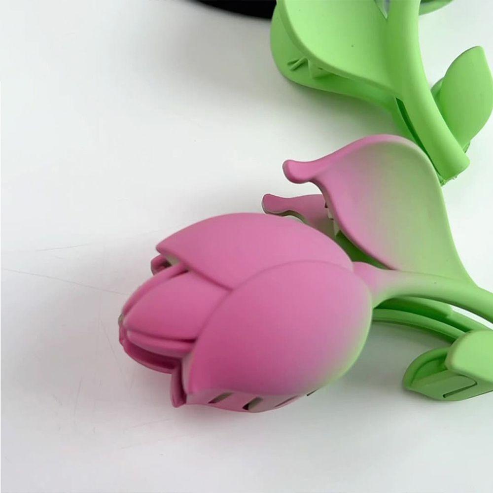 Kẹp Tóc Móng Vuốt Hình Hoa Tulip Kiểu Pháp Ngọt Ngào Dễ Thương Cho Bạn Gái