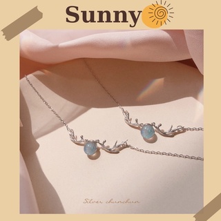 Vòng cổ nữ bạc pha lê Nai Ter thanh lịch SUNNY