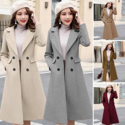 Áo Khoác Dạ Dài 4 Nút Kèm Đai , Áo Dạ Dáng Dài Túi Xéo 2 Lớp Dày Dặn Hàng Quảng Châu Cao Cấp. | BigBuy360 - bigbuy360.vn