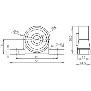 Ổ bi KP08 (đỡ trục vít me 8mm)