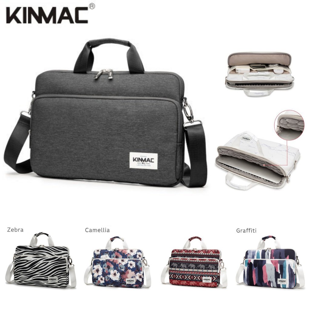 (Video+Ảnh thật) Túi đựng laptop chống sốc (có quai đeo), túi đựng macbook/surface chống sốc, chống nước KINMAC-KM02