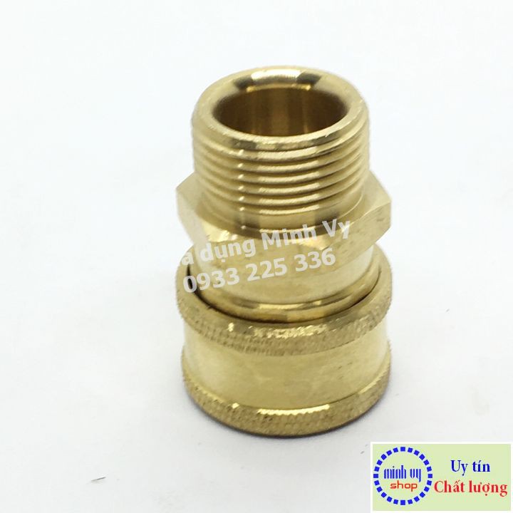 Khớp nối nhanh CÁI 3/8in - ren NGOÀI 22mm -F3/8N22