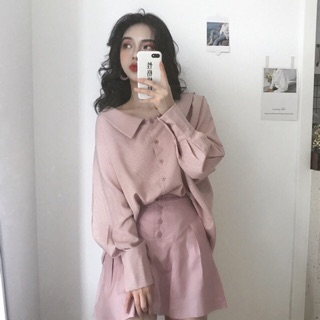 Set váy hồng xanh hàn quốc