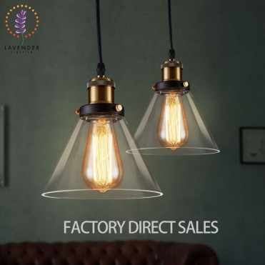 Đèn thả chao thủy tinh