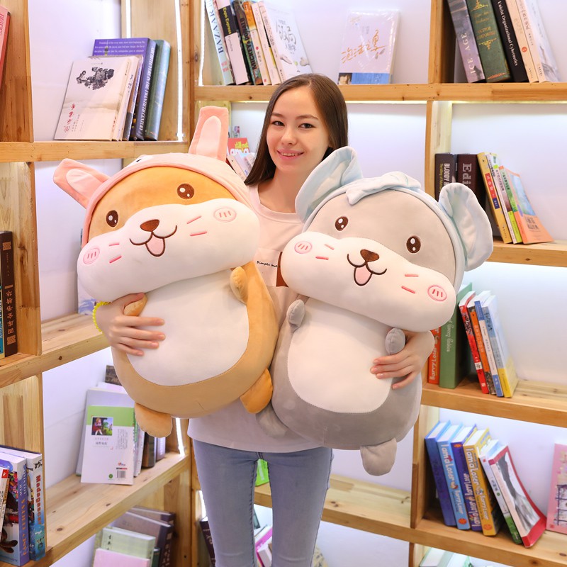 GẤU BÔNG CHUỘT HAMSTER COSPLAY VOI DỄ THƯƠNG (45CM)