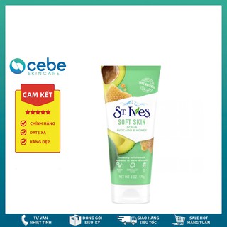 Sữa rửa mặt tẩy tế bào chết ST.Ives Soft Skin Avocado & Honey Scrub (170g)