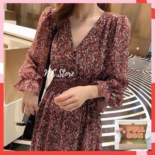 Đầm Hoa Nhí Maxi Nhún Bụng Siêu Xinh MS806