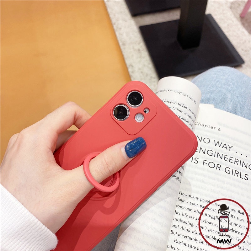 Ốp Điện Thoại Mềm Có Vòng Nhẫn Chống Va Đập Cho iPhone 6 6p 6s 6SP se 7 7p 8p x XR XS Max 11 Promax 12 mini