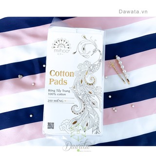 [Chính hãng] Bông Tẩy Trang MIHOO Hàn Quốc – Bông 200 Miếng ( Có Hình) MIHOO COTTON PADS