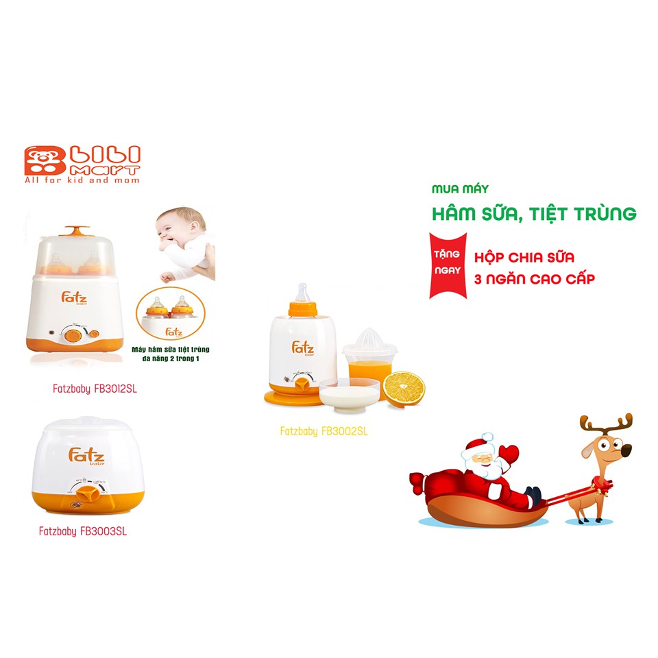 Máy Hâm Sữa và thức ăn FatzBaby FB3002SL 4 Chức Năng bảo hành 12 tháng