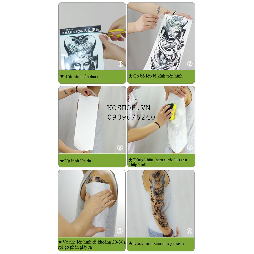 Hình xăm dán mặt quỷ - Mã ED38