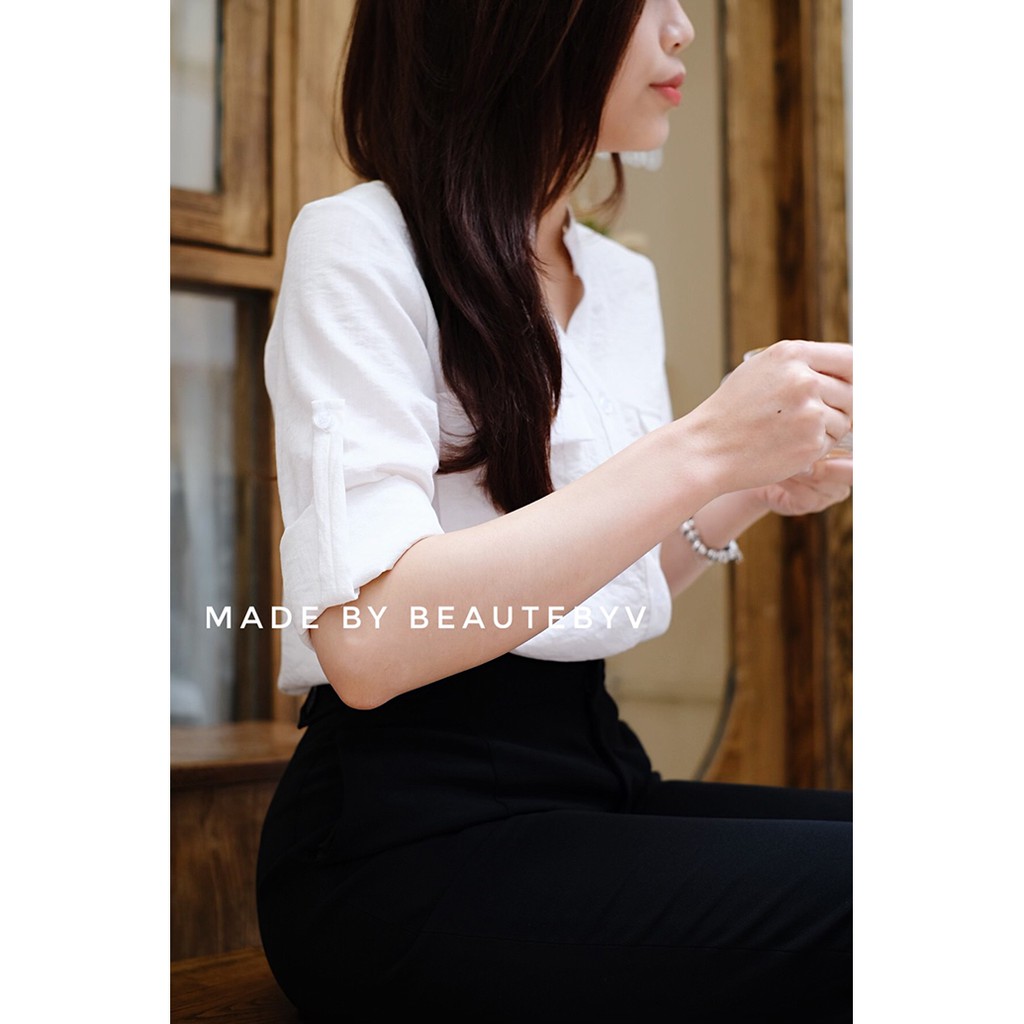 BEAUTEBYV - Áo cổ tàu túi ốp | BigBuy360 - bigbuy360.vn