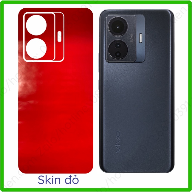 Miếng dán mặt lưng kèm cam skin carbon Vivo T1 5G (Snapdragon 778G)