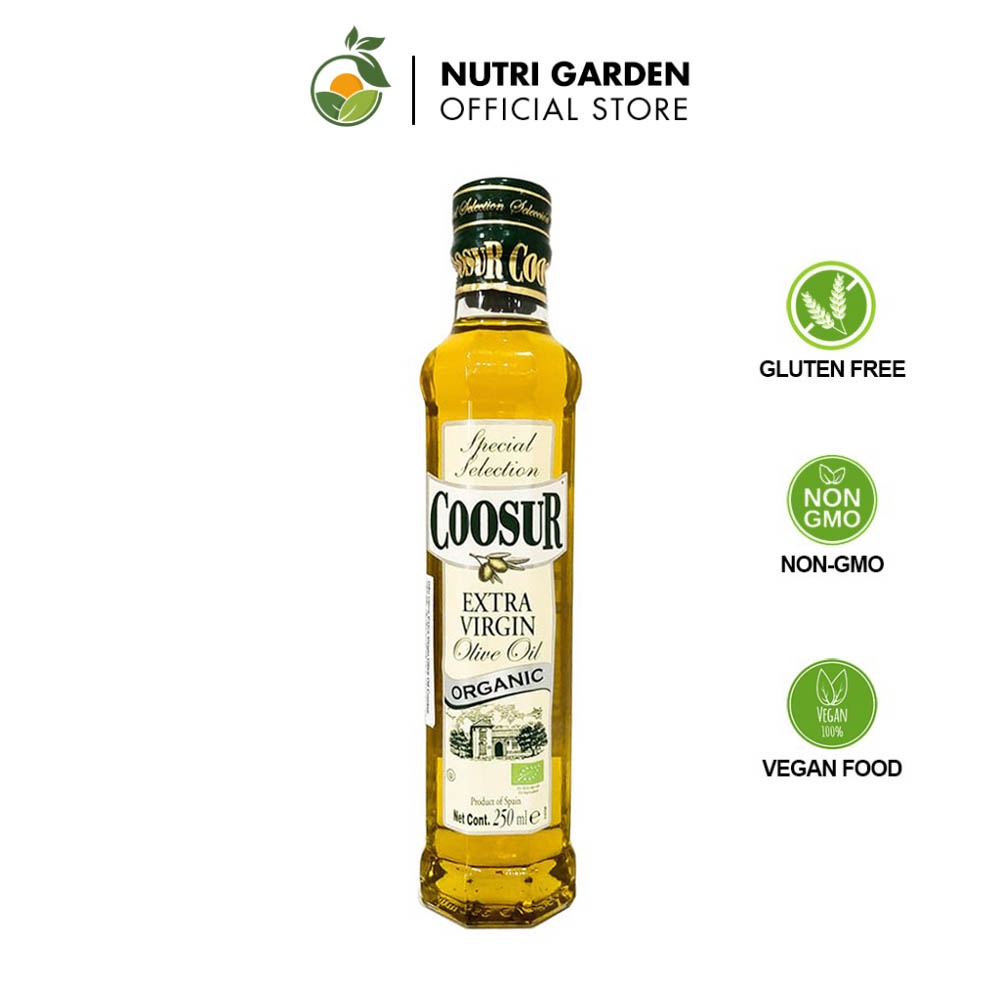 Dầu Oliu Nutri Garden Nguyên Chất Extra Virgin Olive Oil Organic 250ml