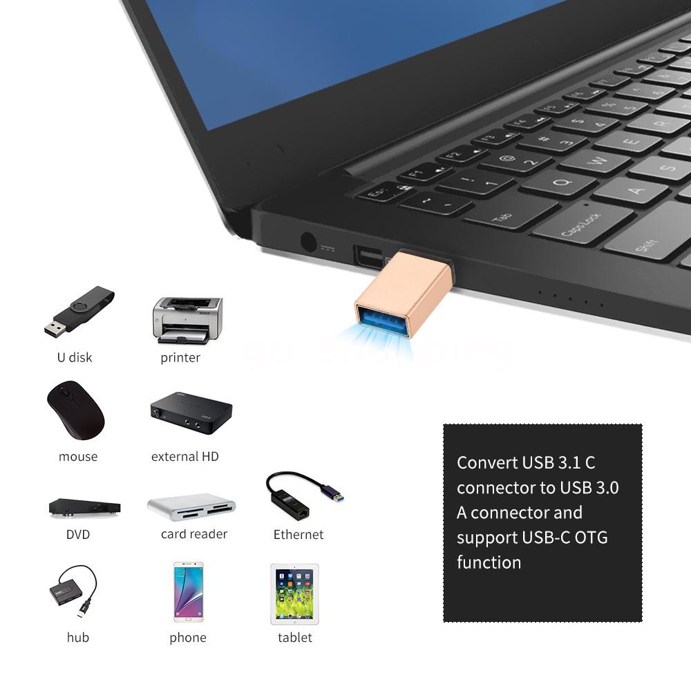 Đầu Chuyển Đổi Usb-C Sang Usb 3.0 Cho Xiaomi Mi5 Mi6 / Samsung Galaxy S8 Plus / Huawei