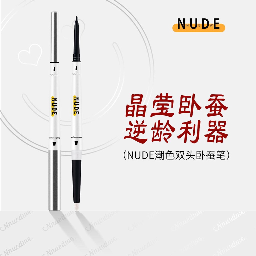 Bút Phấn Mắt Tơ Tằm Dạng Lỏng Hai Đầu Màu Đỏ NUDE Trang Điểm Tạo Bóng Cho Nữ | BigBuy360 - bigbuy360.vn