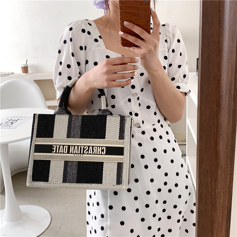 Túi Xách Nữ Vải Bạt Thời Trang Hàn 2021